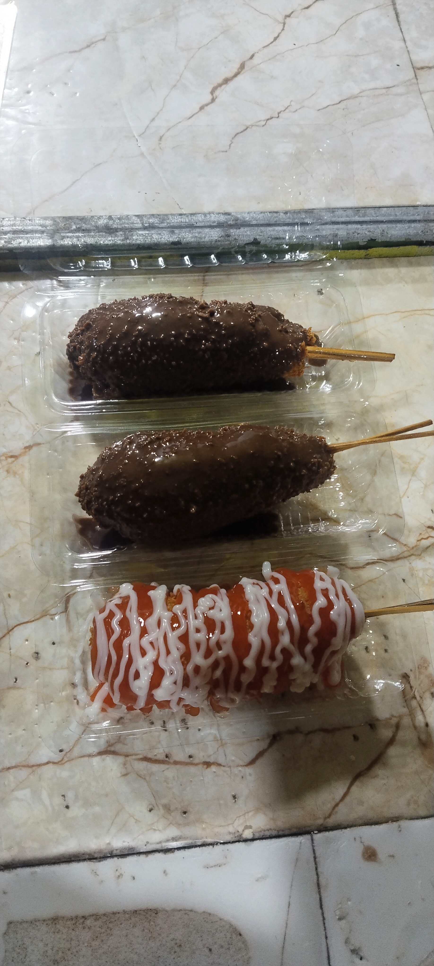Corndog mozzarella
