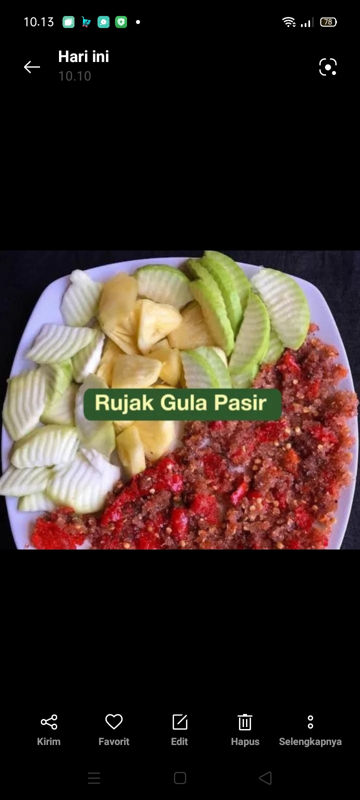 Rujak gula garam Bali cocol