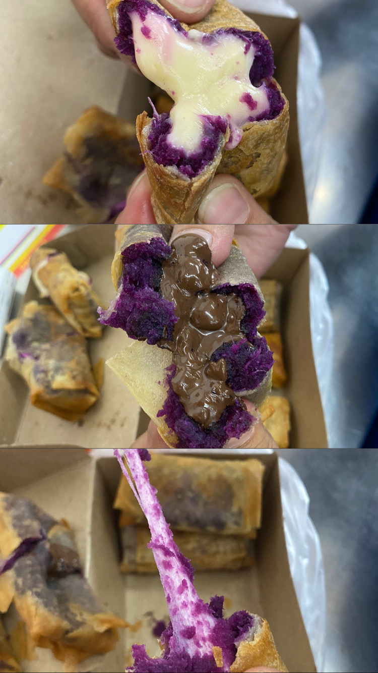 Lumpia Ubi Ungu Coklat Mozza Isi 8