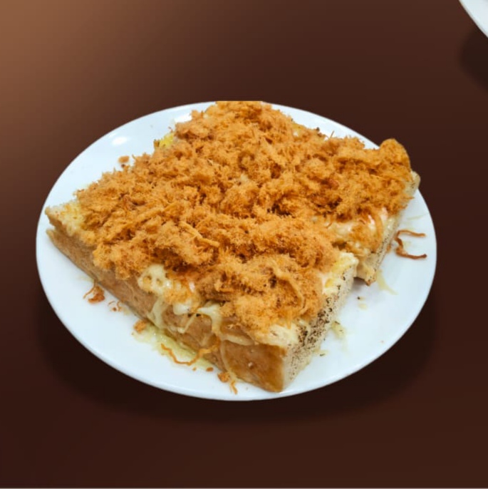 Roti bakar abon pedas keju