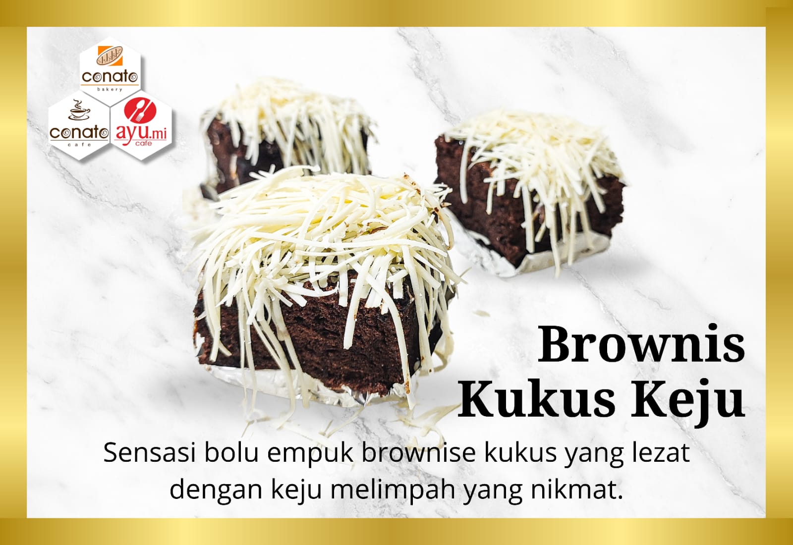 Brownis Kukus Keju