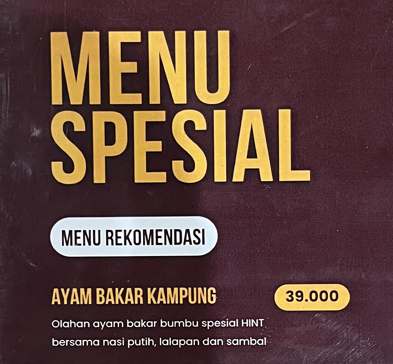 Ayam Bakar Kampung