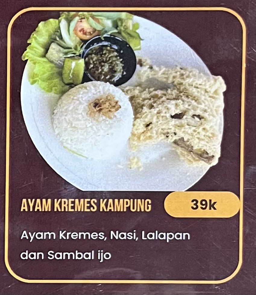 Ayam Kremes Kampung