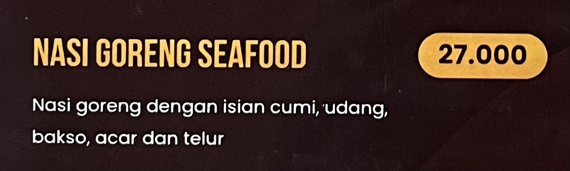 Nasi Goreng Seafood