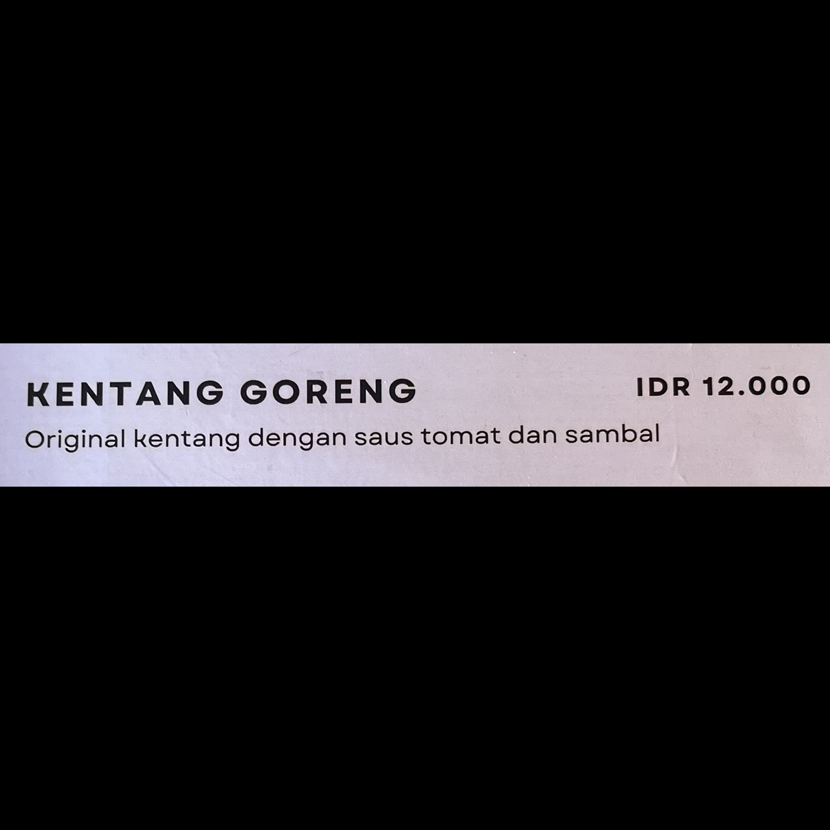 Kentang Goreng
